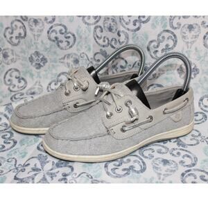 Sperry Women’s Topsider Rosefish Boat Shoes Size 6/Grey Preowned‎